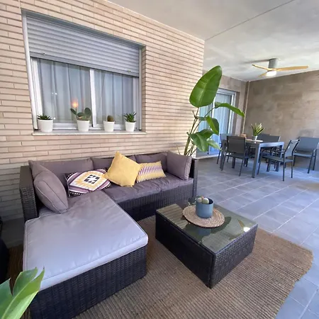 아파트 Puerto De Borriana, Al Lado De La Playa L Arenal Con Wifi Gratuito Y Piscina En La Azotea 엘 그라오